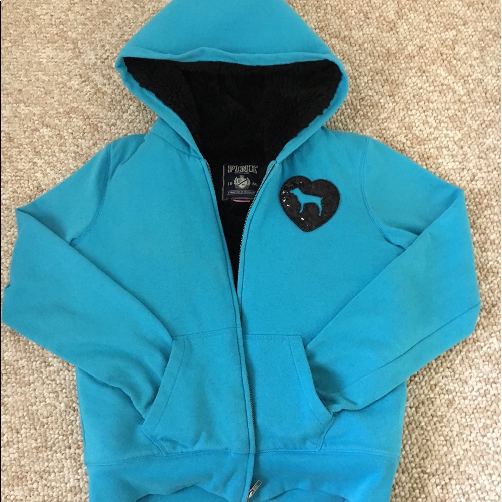 BS Pink Fur Lined Hoodie