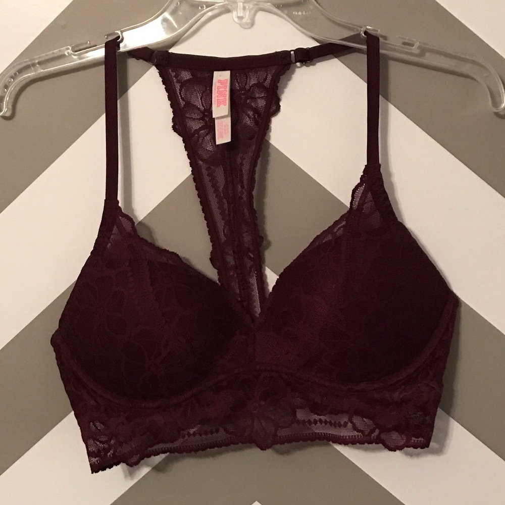NWOT Victoria's Secret Pink Lace Push-up Bralette