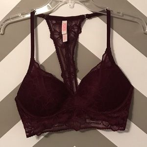 NWOT Victoria's Secret Pink Lace Push-up Bralette