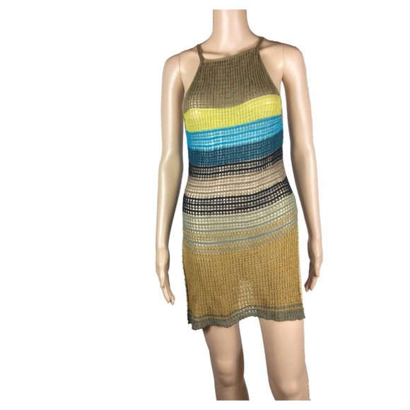 Free People Dresses & Skirts - EUC free people sheer crochet dress