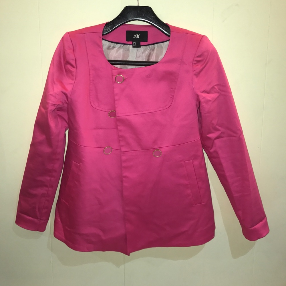Women's pink suit jacket size US 4