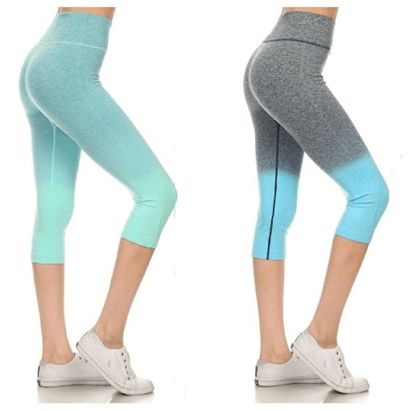 Caroline's Pants - New Yoga Workout Athletic Cropped Capri Leggings
