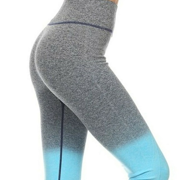 New Yoga Workout Athletic Cropped Capri Leggings - Picture 2 of 5