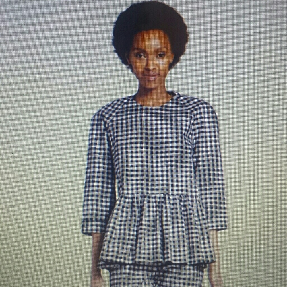 Victoria Beckham, Black and white Gingham top