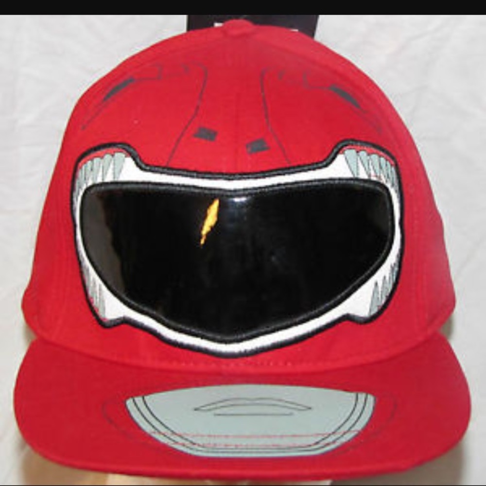 Red power ranger baseball hat