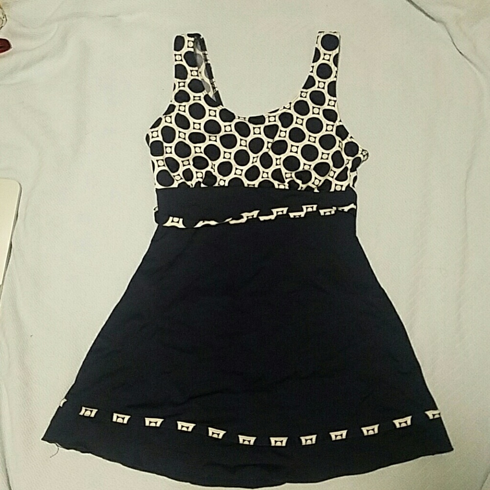 Blue Polka Dot One Piece