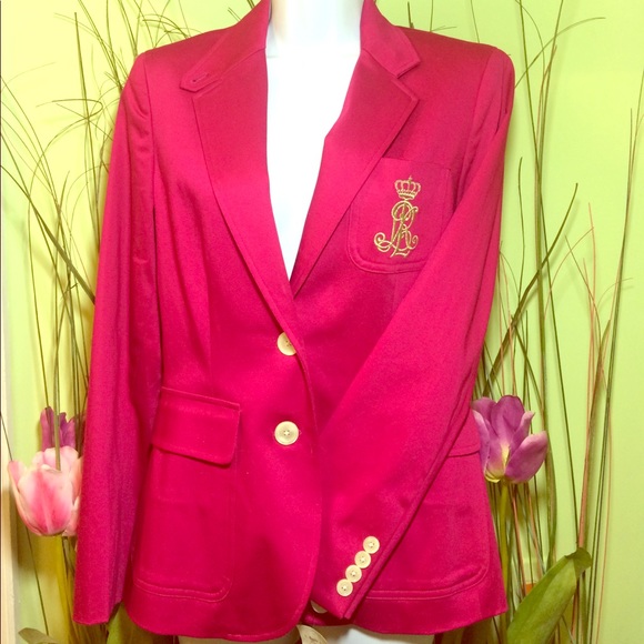 Lauren Ralph Lauren Jackets & Blazers - Ralph Lauren Hot Pink Blazer Women's Size 8P