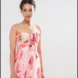 ASOS Tall Wedding Floral Printed Dress