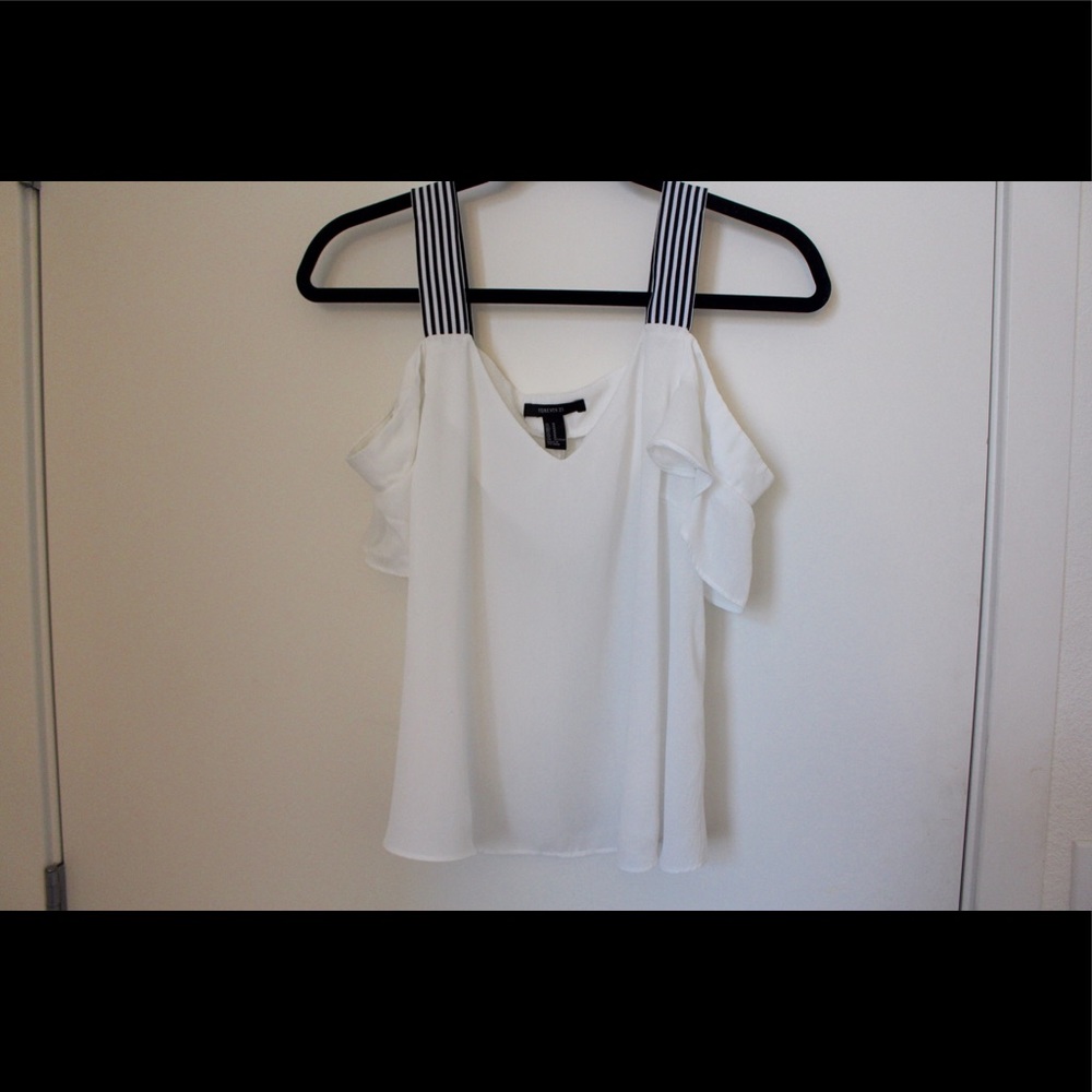 Forever21 cold shoulder tank top