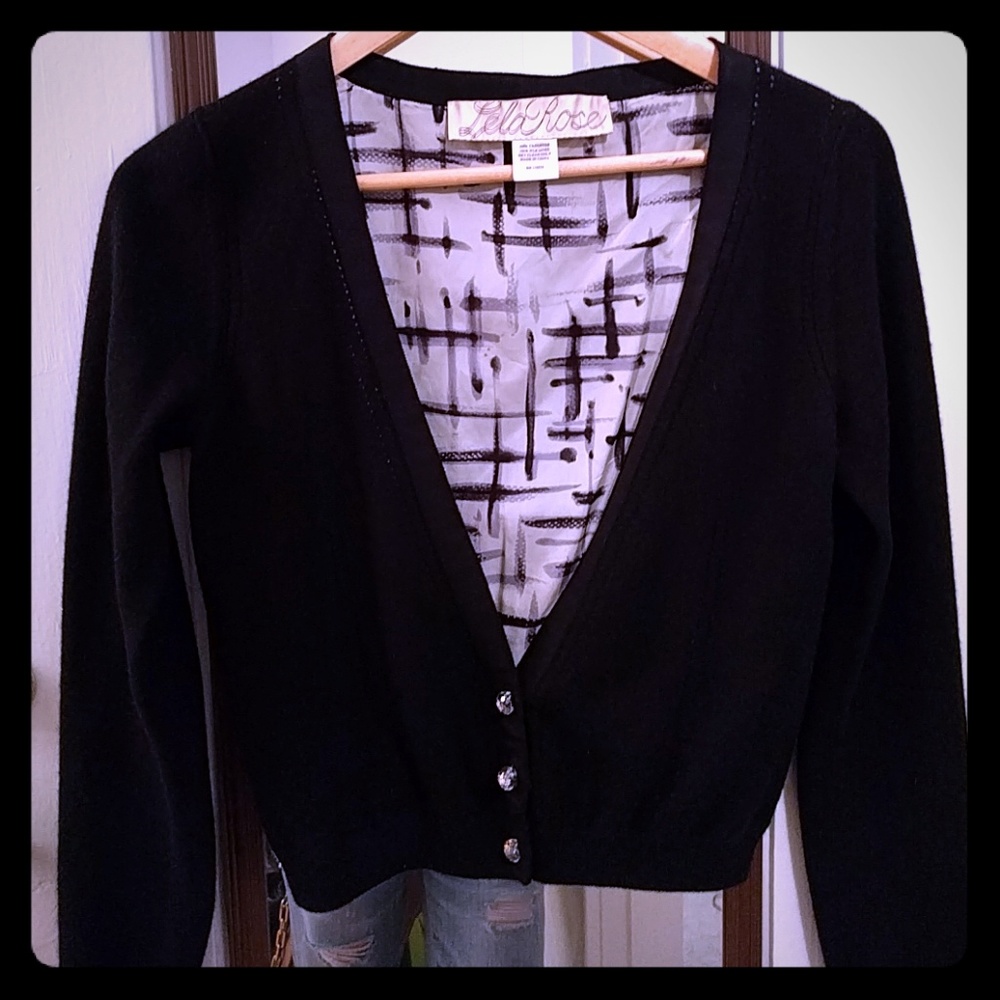 Lela Rose cashmere cardigan