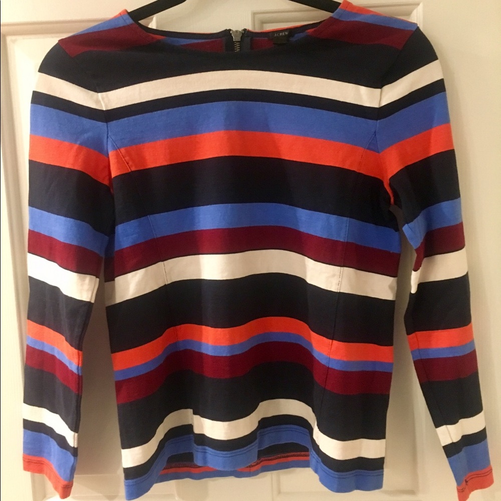 J. Crew Striped Thick Top