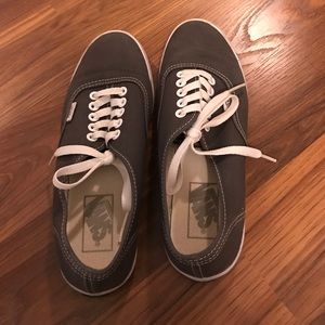 BARELY used Gray Vans (lo pro I believe)