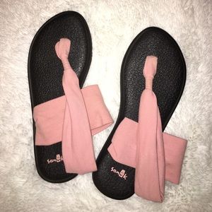 Sanuk pink yoga sling sandals (7)