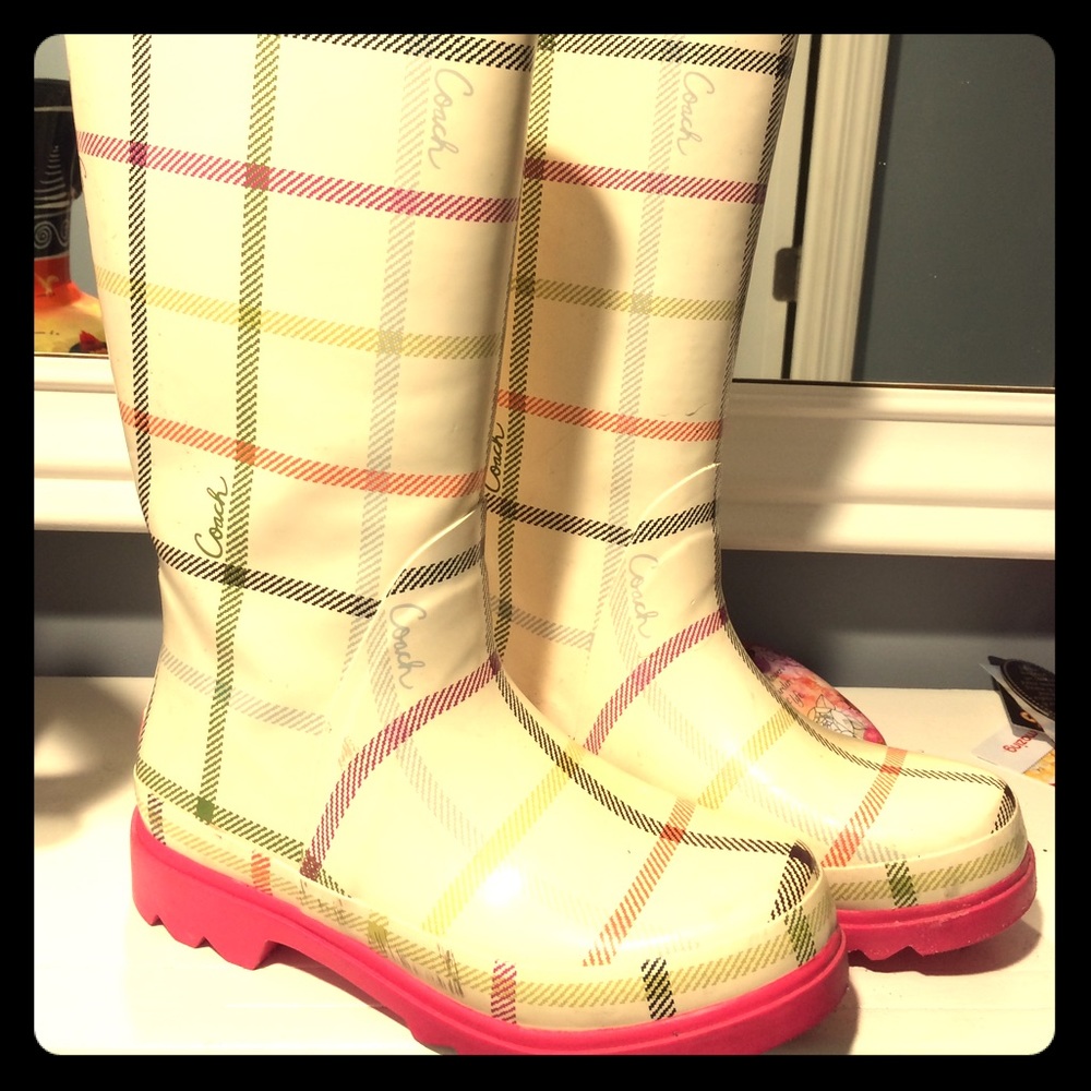 Coach rain boots