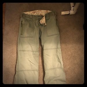 Abercrombie & Fitch Army Colored Cargo Pants.