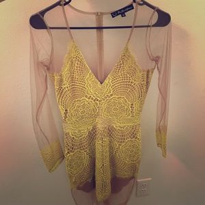 For Love and Lemons Antigua Mini Dress