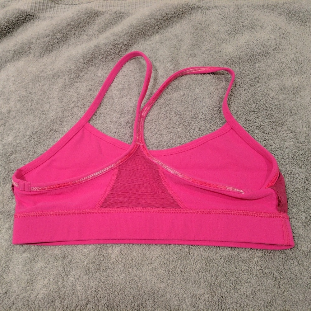 SOLD - Lululemon Flow Y Bra Size 4 - Pow Pink - Picture 4 of 6