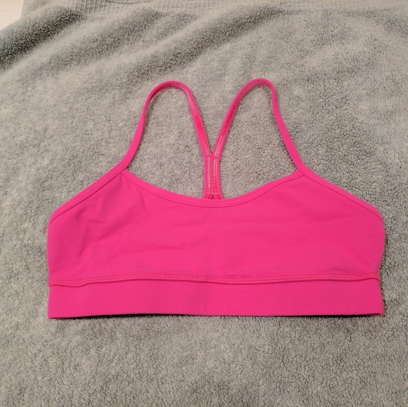 Lululemon Tops - SOLD - Lululemon Flow Y Bra Size 4 - Pow Pink