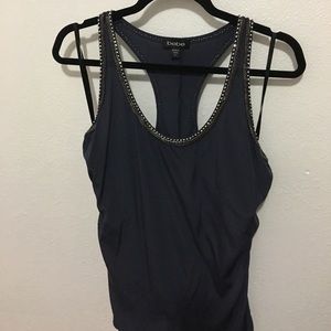 Bebe Blue studded top