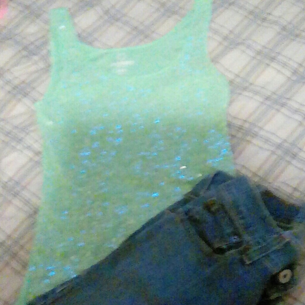 Tank Top and Cut Off Shorts