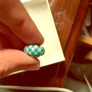Pandora Glass Teal Bead