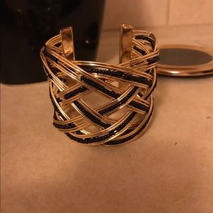 Gold & black bracelet