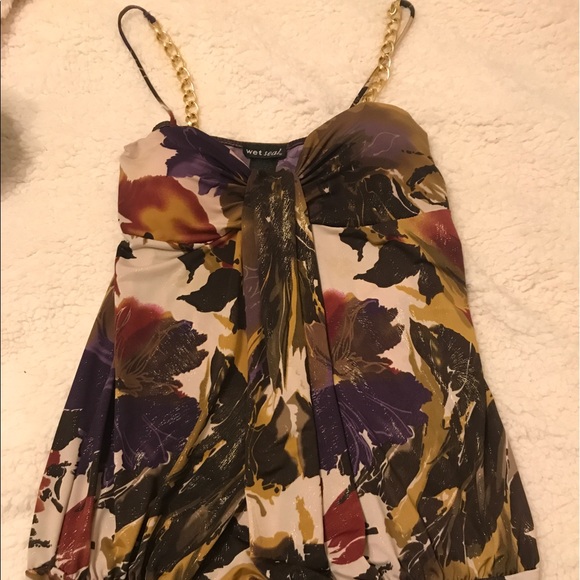 Wet Seal Tops - Wet seal chain link tank top