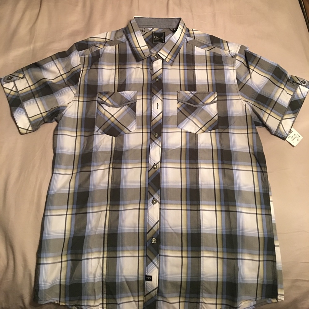 Men's Short Sleeve Button Up
