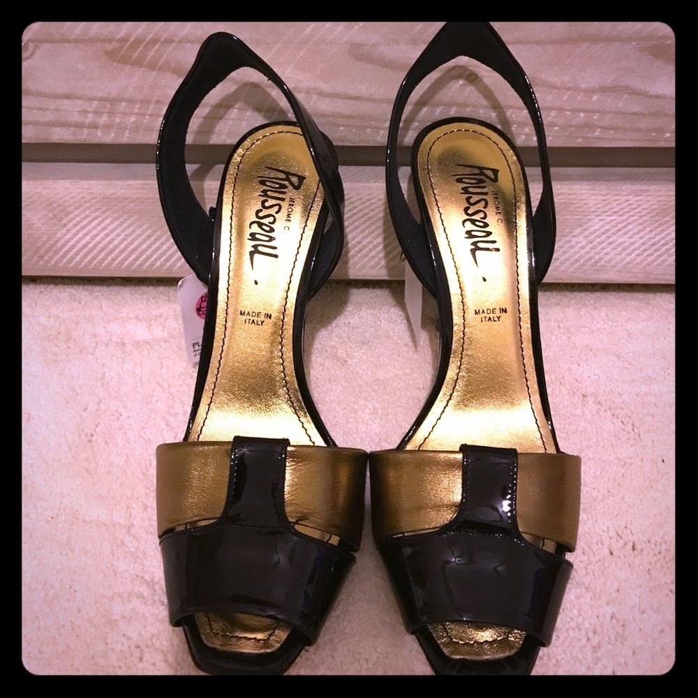 🔥Jerome C. Rousseau Patent Leather Slingback