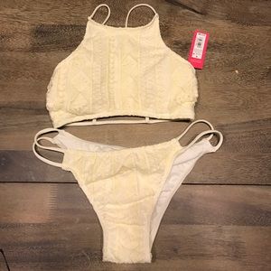 NWT Xhilaration Bikini Set Crochet Lace Cheeky