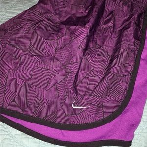 Purple Nike dri fit shorts