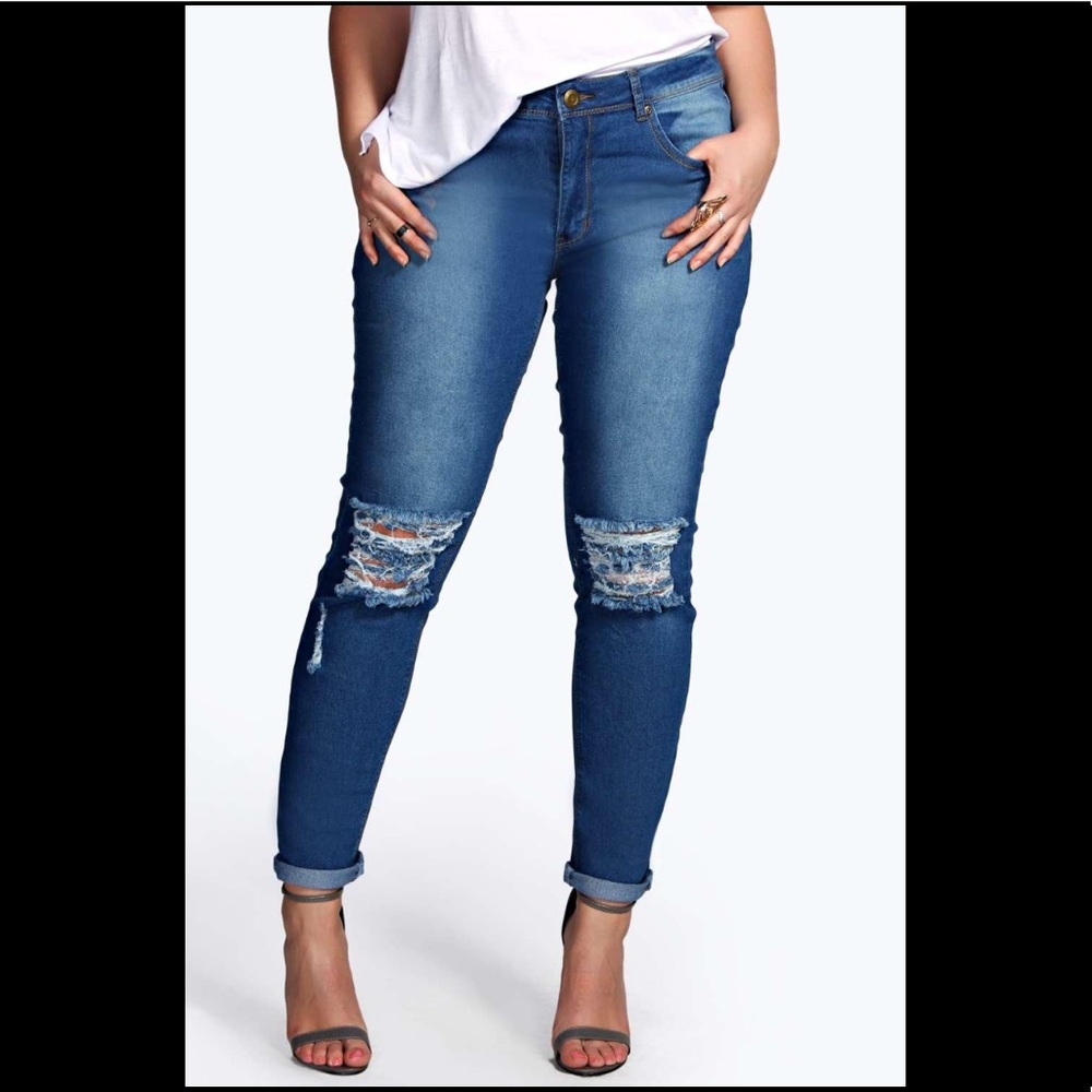 Plus size boohoo freya jeans