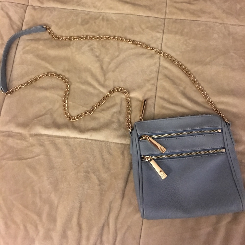 Blue crossbody bag