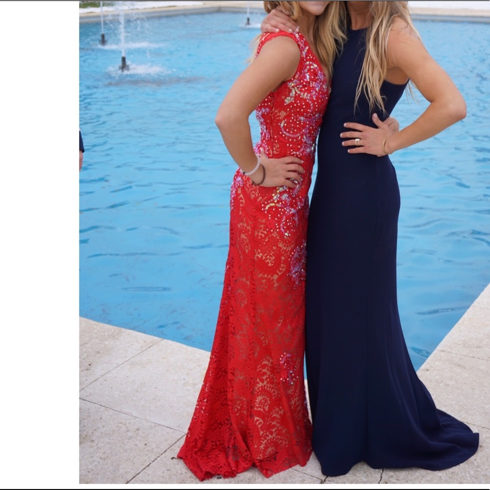 Hot red Jovani dress