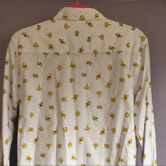 pikachu button down