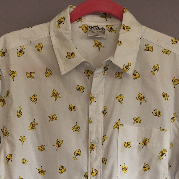pikachu button down