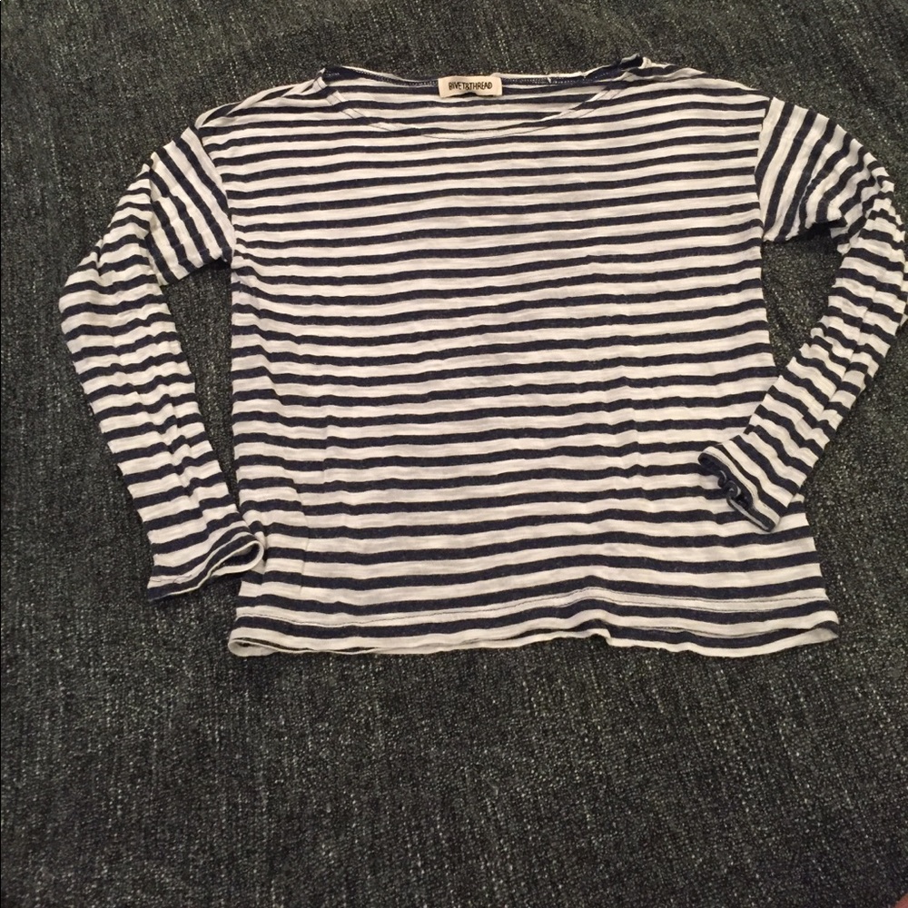 Rivet & Thread striped long sleeve shirt