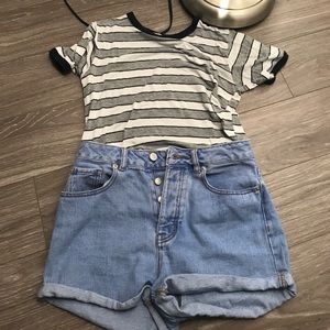 Brandy Melville Shorts and Shirt