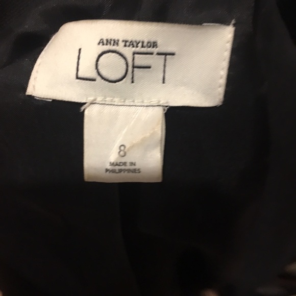 Ann taylor cropped retro black blazer size 8 - Picture 2 of 3