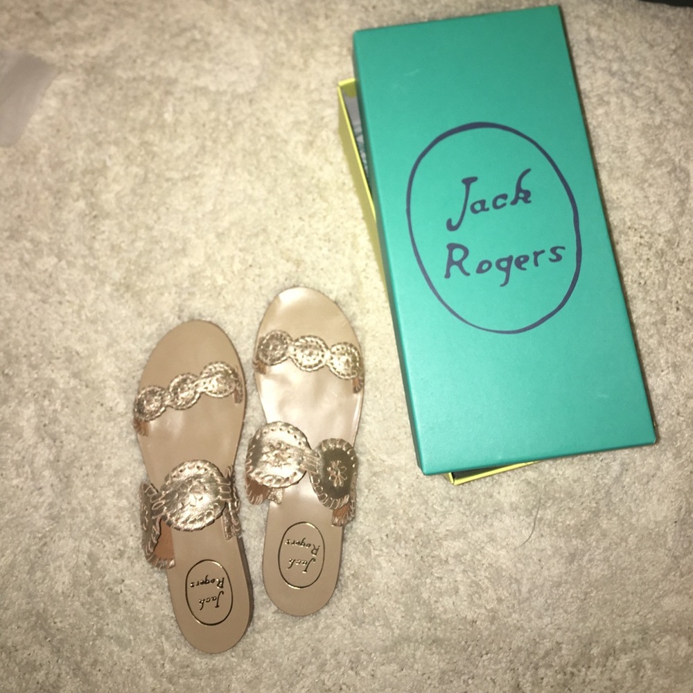 New Jack Roger platinum Lauren Sandals