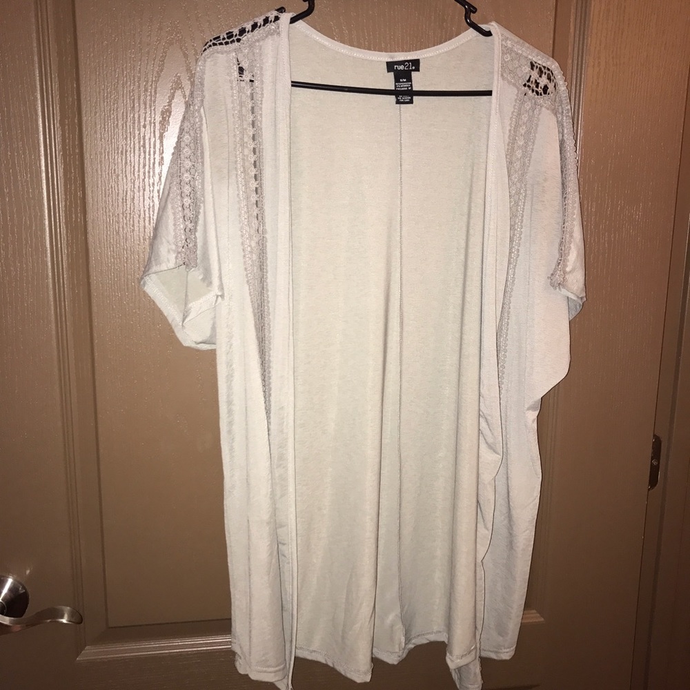 Short sleeve kimono cardigan