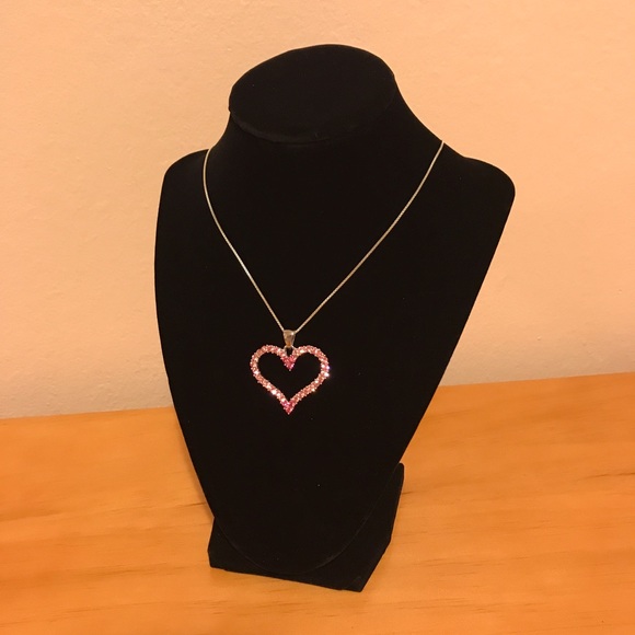 Brighton Jewelry - Pink rhinestone heart pendant