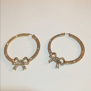Betsey Johnson hoop earrings