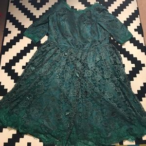 Custom-Made Emerald Green Dress