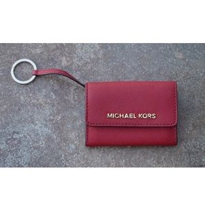 Michael Kors 'Jet Set' Saffiano Leather Coin Purse