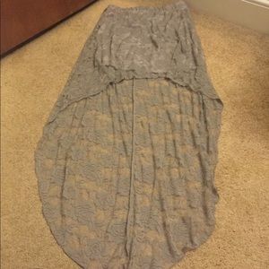 High low lace skirt