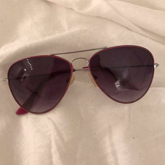 Accessories - Pink Ray-Ban Style Aviator Sunglasses