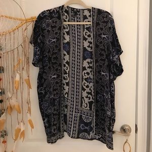 Forever 21 dark blue & grey cardigan