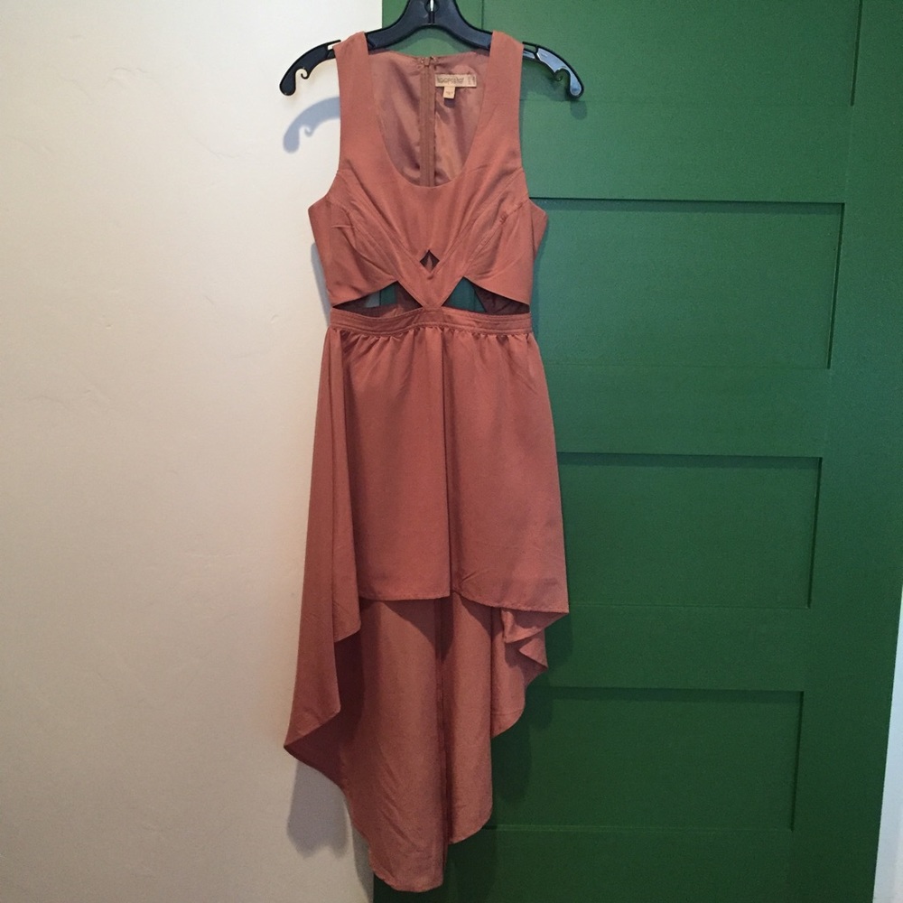 Cut Out High Low Dress