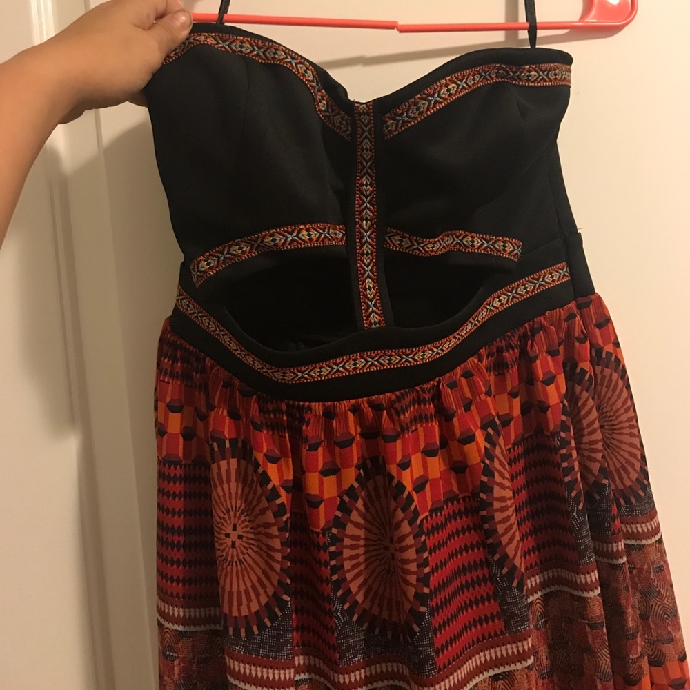 Super cute tribal maxi dress with cut outs